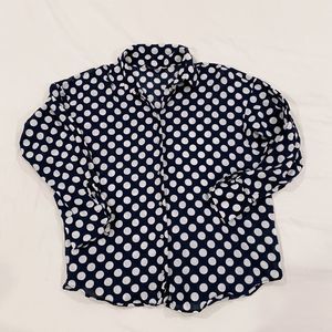 Zara Polka Dot Button-Up